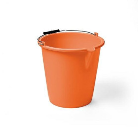 VECA SECCHIO POLIET 13LT C/BECCO ARANCIO