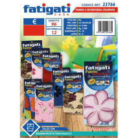 FATIGATI PANNO MICROFIBRA STAMPATO 35X35