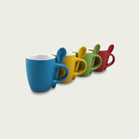 ARCA TAZZA CAFFE' C/CUCCHIAINO COL.ASS