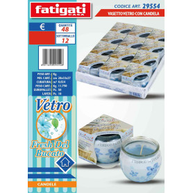 FATIGATI VASETTO VETRO C/CANDELA FRESH