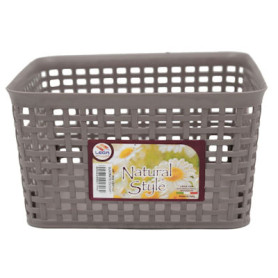 LEGA CESTA RATTAN QUADRATA CM.22X22XH12