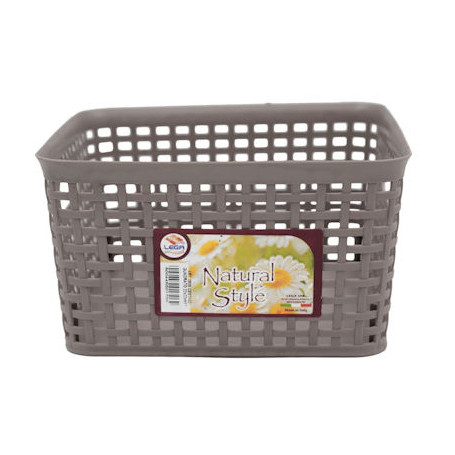LEGA CESTA RATTAN QUADRATA CM.22X22XH12