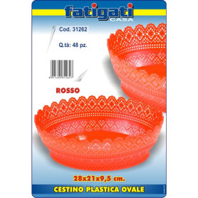 FATIGATI CESTINO OVALE ROSSO