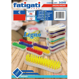 FATIGATI SPAZZOLA BUCATO IN LEGNO