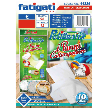 FATIGATI PANNO CATTURAPOLVERE 20X42 10PZ