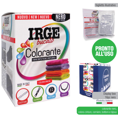 IRGE COLORANTE TESSUTI NERO 300GR