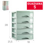 PLASTICFORTE CASSETTIERA GUADIANA 5CASS