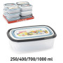 PLASTICFORTE SET 4 CONTENITORI RETT
