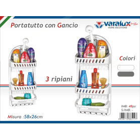VARALUX PORTATUTTO CON GANCIO 3 RIPIANI