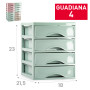 PLASTICFORTE CASSETTIERA GUADIANA 4CASS