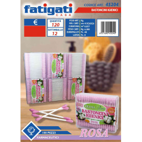 FATIGATI BASTONCINI IGIENICI 100PZ ROSA