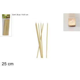 DUE ESSE SPIEDINI IN BAMBOO 30PZ 25CM