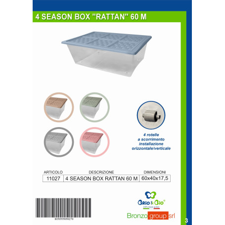 BRIO&BIO 4 SEASON BOX RATTAN 60 M