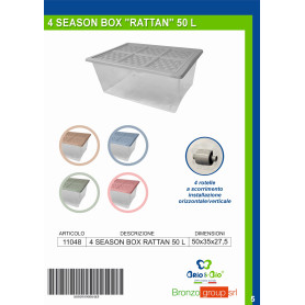 BRIO&BIO 4 SEASON BOX RATTAN 50 L