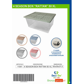 BRIO&BIO 4 SEASON BOX RATTAN 50 XL