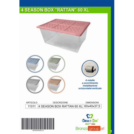 BRIO&BIO 4 SEASON BOX RATTAN 60XL