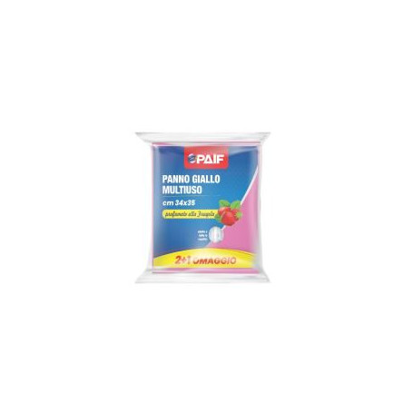 PAIF PANNO GIALLO 34X35 2+1 PZ FRAGOLA