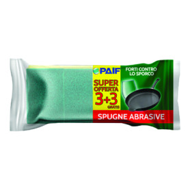 PAIF SPUGNA 3PZ PIU 3PZ OMAGGIO