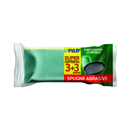 PAIF SPUGNA 3PZ PIU 3PZ OMAGGIO