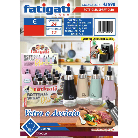 FATIGATI BOTTIGLIA SPRAY OLIO 300ML ASS.