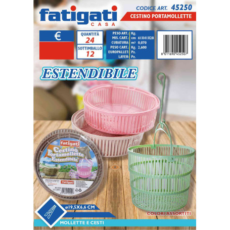 FATIGATI CESTINO PORTAMOLLETTE ESTENDIB.