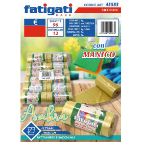 FATIGATI SACCHETTI C/MAN 30PZ 40X55 AMBR