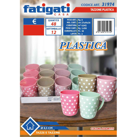 FATIGATI TAZZONE PLASTICA DM.8,5CM.