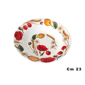 IBCT PIATTO FONDO MEL CM.23 PAPAVERI