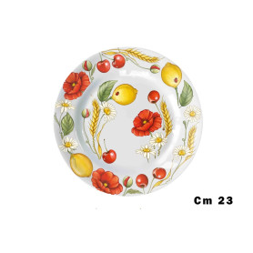 IBCT PIATTO PIANO MEL CM.23 PAPAVERI