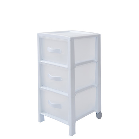 B&F CASSETTIERA FUTURA SLIM 3CASS BIANCO