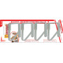 DE LUCA FERMATOVAGLIA 4PZ INOX