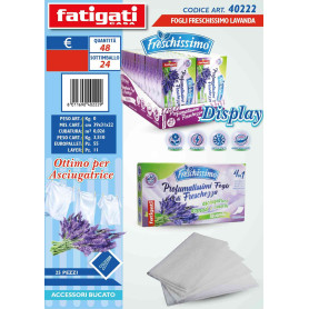 FATIGATI FOGLI FRESCH LAVANDA 25PZ