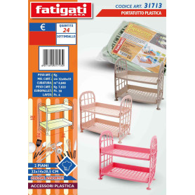 FATIGATI PORTATUTTO PLASTICA 2 PIANI