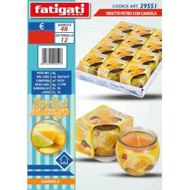 FATIGATI VASETTO VETRO C/CANDELA SORBET