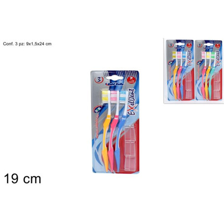 DUE ESSE SPAZZOLINO C/CAPP. SET 3PZ