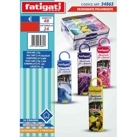 FATIGATI DEODORANTE X AMBIENTE C/GANCIO