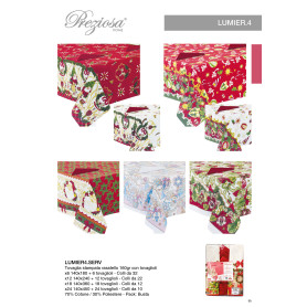 PREZIOSA SERVIZIO TAVOLA XMAS LUMIER X12