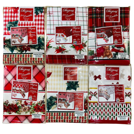 PREZIOSA TOVAGLIA XMAS BIANCA4 X6