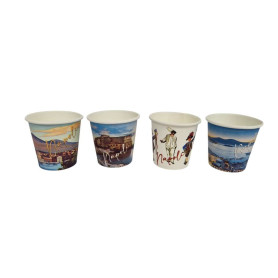 BIO BICCHIERE CARTA 75ML NAPOLI CITY X50