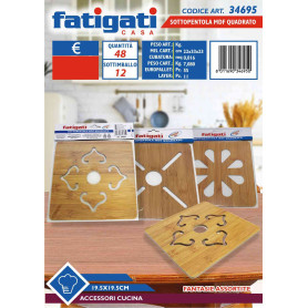 FATIGATI SOTTOPENTOLA QUADRATA 19,5X19,5