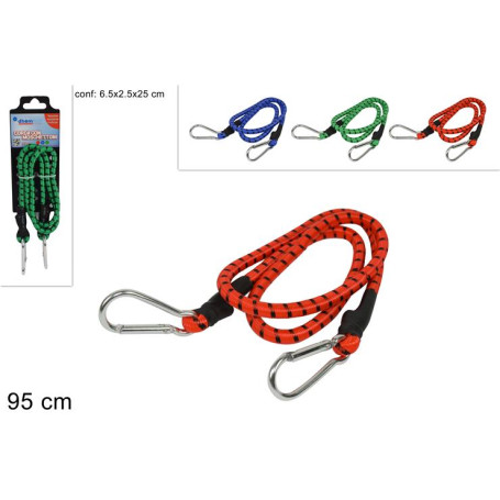 DUE ESSE CORDA ELASTICA C/MOSCHETT 95CM