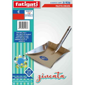 FATIGATI PALETTA ZINCATA 24X22,5X3,5CM
