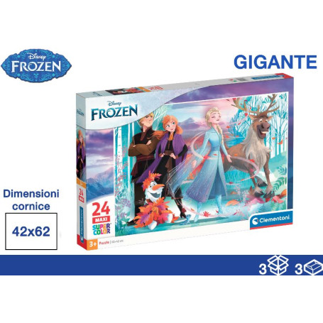 CLEMENTONI PUZZLE 24PZ 40X27X5 FROZEN