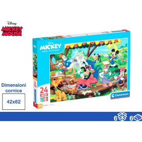 CLEMENTONI PUZZLE 24PZ 40X27X5 MICKEY