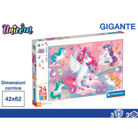 CLEMENTONI PUZZLE 24PZ 40X27X5 UNICORN