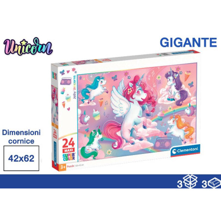 CLEMENTONI PUZZLE 24PZ 40X27X5 UNICORN