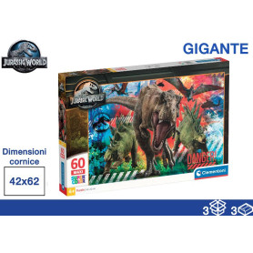 CLEMENTONI PUZZLE 60PZ 40X27X5 JURASSIC