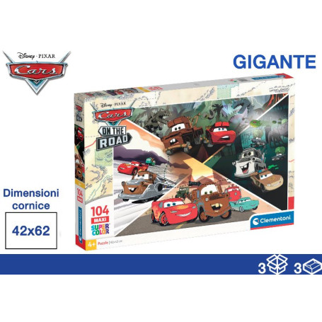 CLEMENTONI PUZZLE 104PZ 40X27X5 CARS