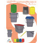 BRIO&BIO PATTUMIERA SPACE C/MANICO LT.18