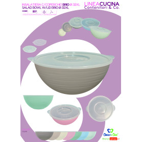 BRIO&BIO INSALATIERA CON COPERCHIO CM.32